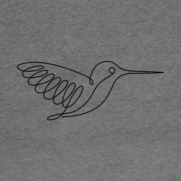 ST One Line Hummingbird by Seven Trees Design